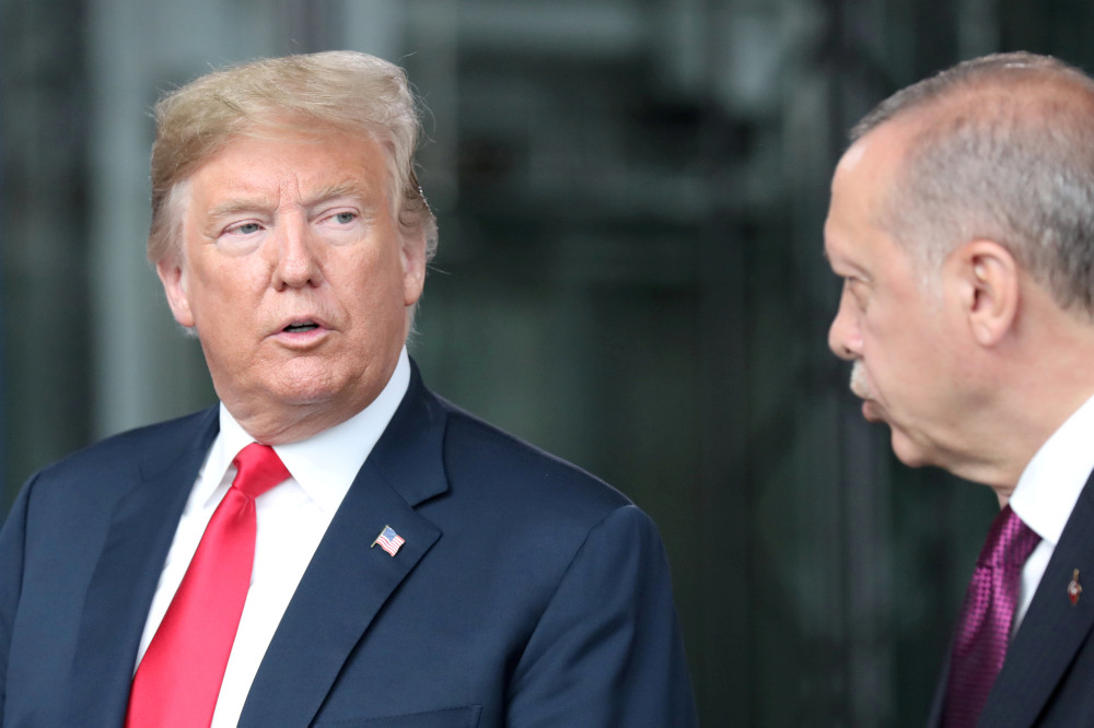US President Donald Trump talks to Turkeyu00e2u20acu2122s President Recep Tayyip Erdogan at Nato headquarters in Brussels, Belgium July 11, 2018. u00e2u20acu201d Reuters pic 