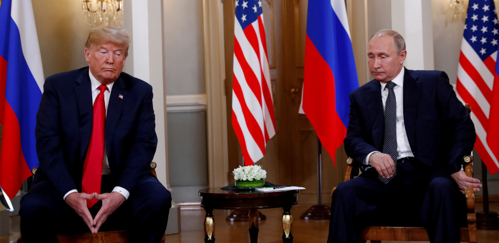 US President Donald Trump meets with Russian President Vladimir Putin in Helsinki, Finland, July 16, 2018. u00e2u20acu201d Reuters pic  