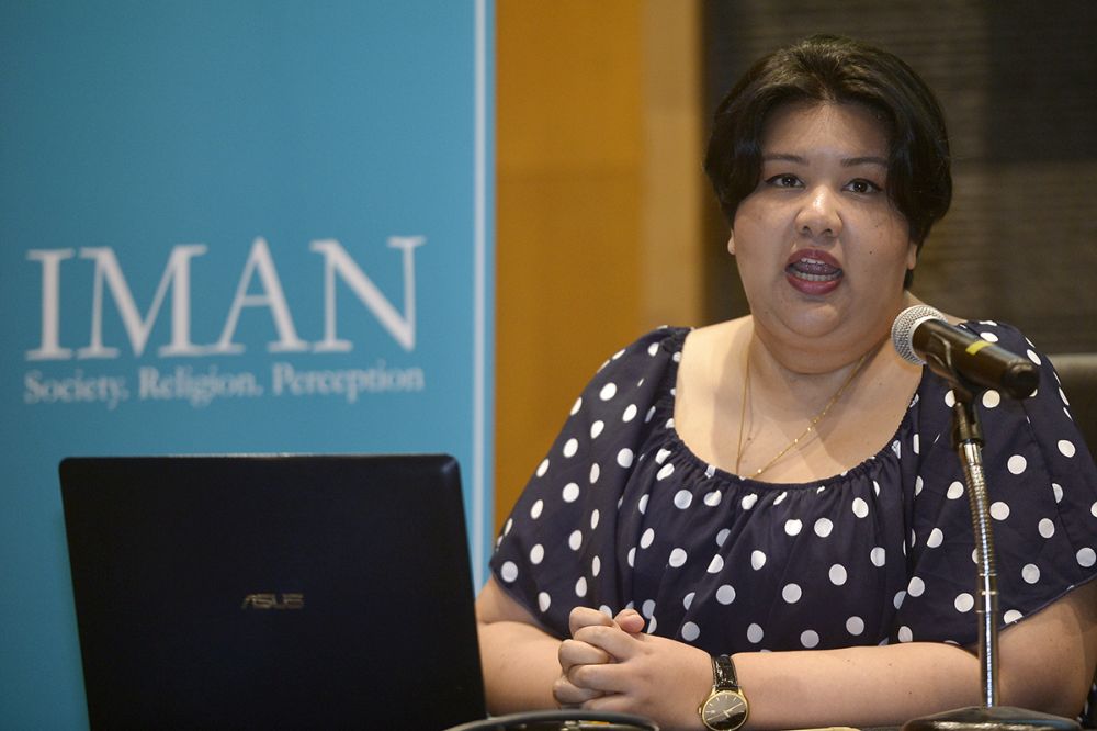 Vila Somiah, head of research at counter-terrorism think tank Iman Research speaks during a press conference January 24, 2019. u00e2u20acu201d Picture by Mukhriz Hazim
