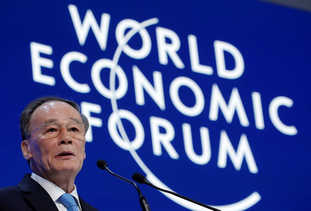 Chinese Vice President Wang Qishan attends the World Economic Forum (WEF) annual meeting in Davos January 23, 2019. u00e2u20acu201d Reuters pic
