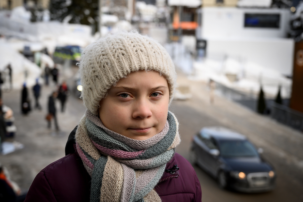 Swedish youth climate activist Greta Thunberg poses during an interview with AFP during the World Economic Forum (WEF) annual meeting in Davos January 23, 2019. u00e2u20acu201d AFP pic