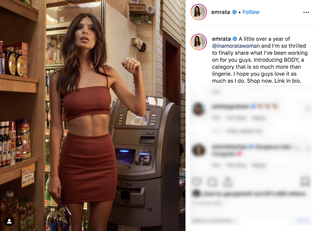 Emily Ratajkowski Instagram 2019 u00e2u20acu201d  Picture courtesy of Instagram / @emrata