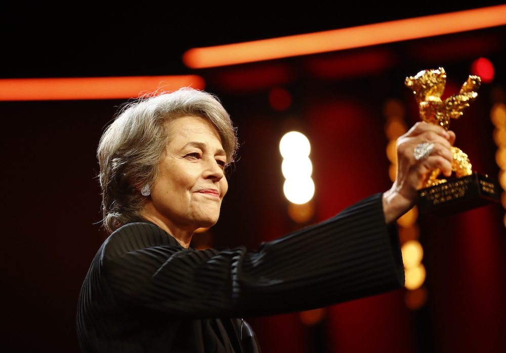 Actress Charlotte Rampling accepts an Honorary Golden Bear award at the 69th Berlinale International Film Festival in Berlin February 15, 2019. u00e2u20acu201d Reuters pic