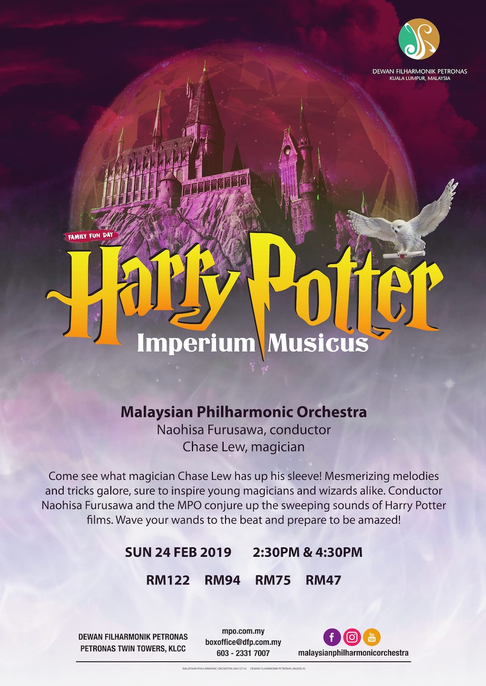 Experience a magical 'Harry Potter' time. u00e2u20acu201d Picture courtesy of Malaysian Philharmonic Orchestra