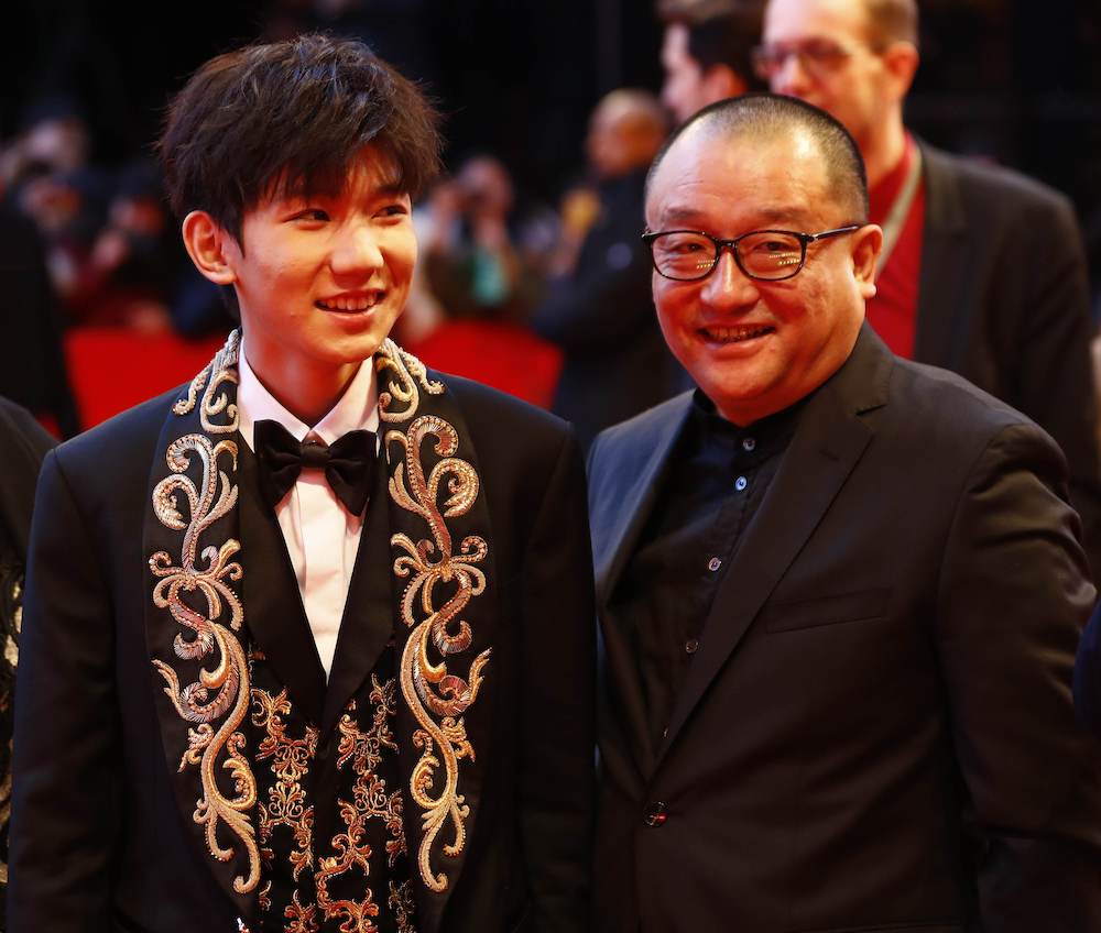 Director, screenwriter and producer Wang Xiaoshuai and actor Wang Yuan arrive for the screening of the movie u00e2u20acu02dcSo Long,My Sonu00e2u20acu2122 at the 69th Berlinale International Film Festival in BerlinFebruary 15, 2019. u00e2u20acu201d Reuters pic