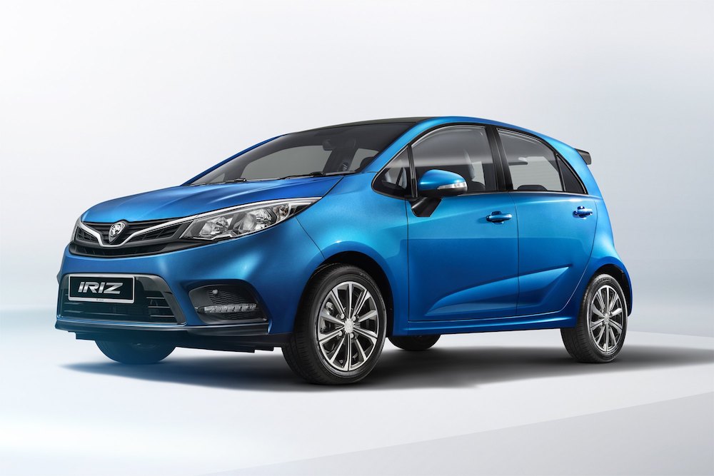 The front of the Proton Iriz has been refreshed with new slim headlights. — SoyaCincau pic