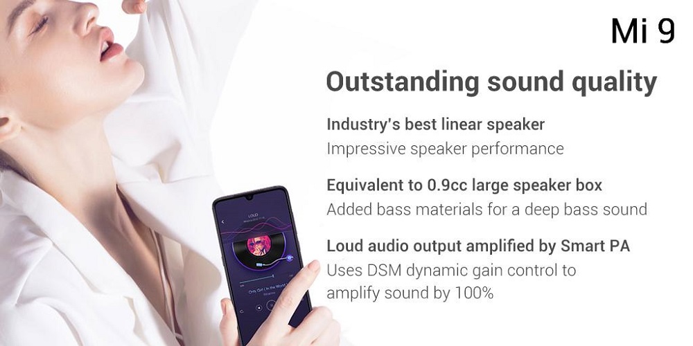 The Mi 9 promises to offer deeper bass and also gets a built-in Smart PA. — Picture via SoyaCincau
