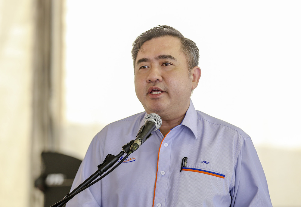 Transport Minister Anthony Loke speaks at the groundbreaking ceremony in Menara Sentral RAC, Brickfields February 19, 2019. u00e2u20acu201d Picture by FIrdaus Latif 