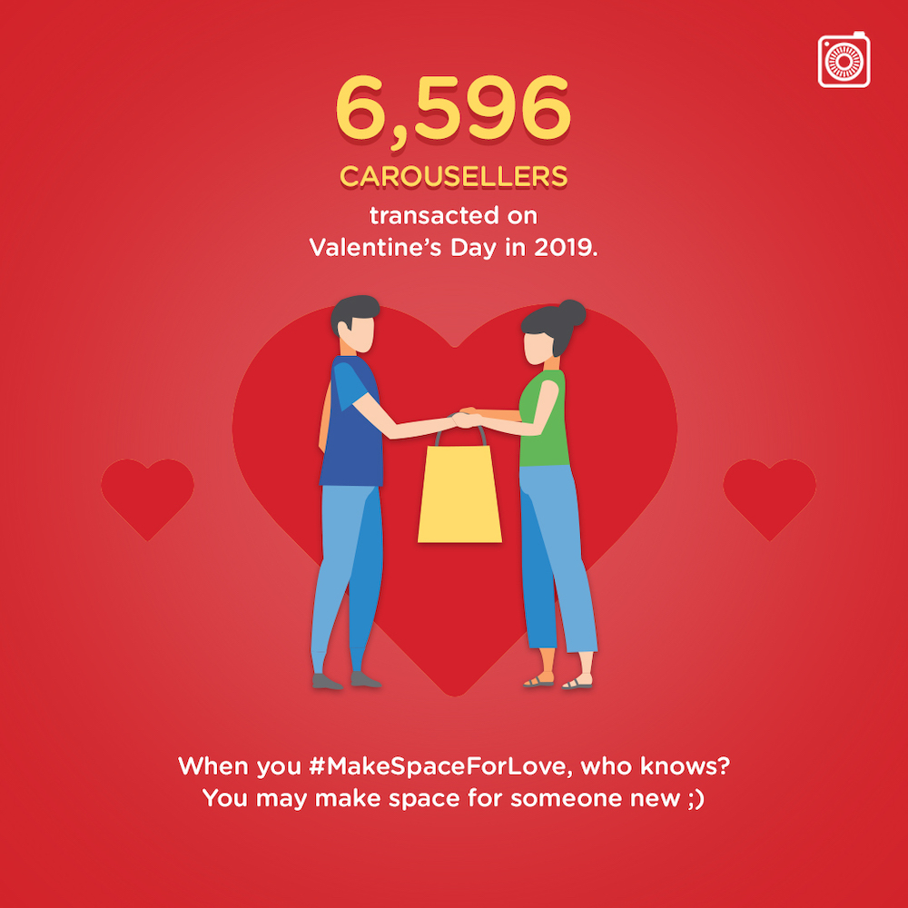 When you #MakeSpaceForLove, you make space for someone new. u00e2u20acu201d Picture courtesy of Carousell
