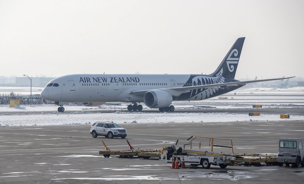 An Air New Zealand Boeing 787-9 Dreamliner plane taxis at Ou00e2u20acu2122Hare International Airport in Chicago November 30, 2018. u00e2u20acu201d Reuters pic
