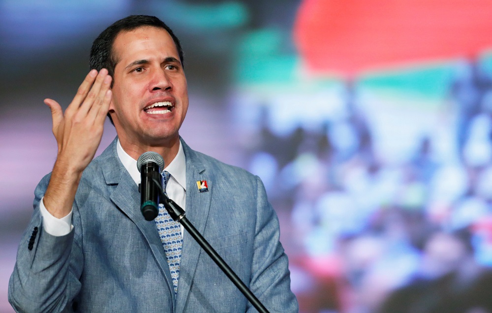 Venezuelan opposition leader Juan Guaido, who many nations have recognized as the countryu00e2u20acu2122s rightful interim ruler, speaks during a meeting with students in Caracas, Venezuela February 8, 2019. u00e2u20acu201d Reuters pic