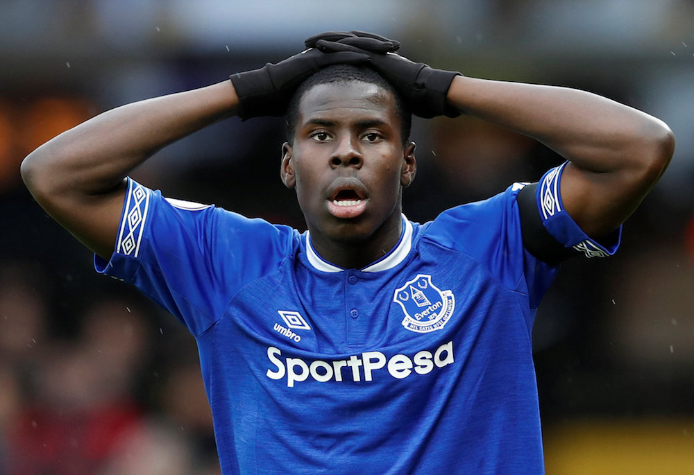 Evertonu00e2u20acu2122s Kurt Zouma reacts during the Premier League match against Watford at Vicarage Road in Watford February 9, 2019. u00e2u20acu201d Reuters pic