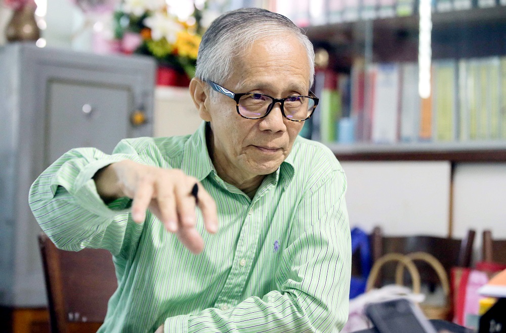 MGS secondary board of governors chairman Dr Ting Cheh Sing speaks to Malay Mail during an interview in Ipoh February 1, 2019.