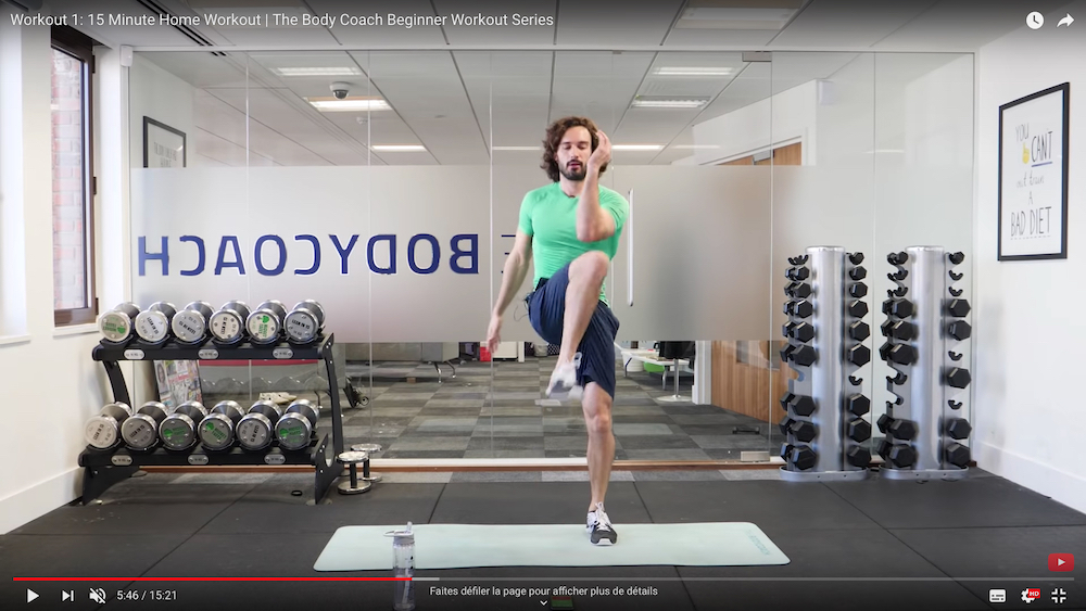 The Body Coach Beginner Workout Series on YouTube. u00e2u20acu201d YouTube screencap