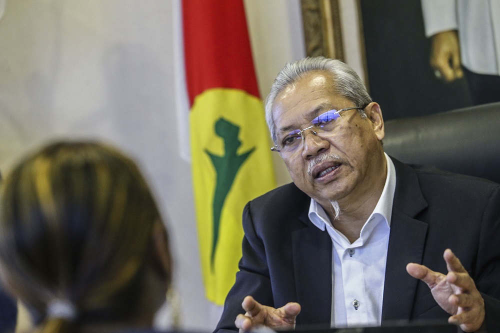 Umno secretary-general Tan Sri Annuar Musa speaks to Malay Mail during an interview at his office in Kuala Lumpur February 5, 2019.  u00e2u20acu201d Picture by Hari Anggara