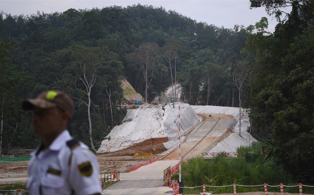 A general view of the construction site of the East Coast Rail Link project in Bentong July 10, 2018. u00e2u20acu201d Bernama pic