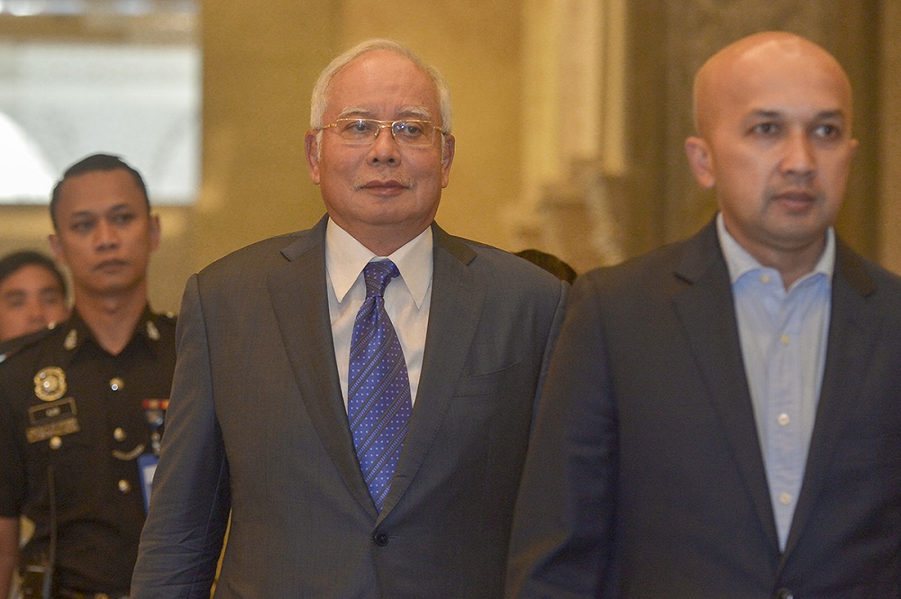Datuk Seri Najib Razak arrives at the court of appeal in Putrajaya February 11, 2019. u00e2u20acu201d Picture by Mukhriz Hazim