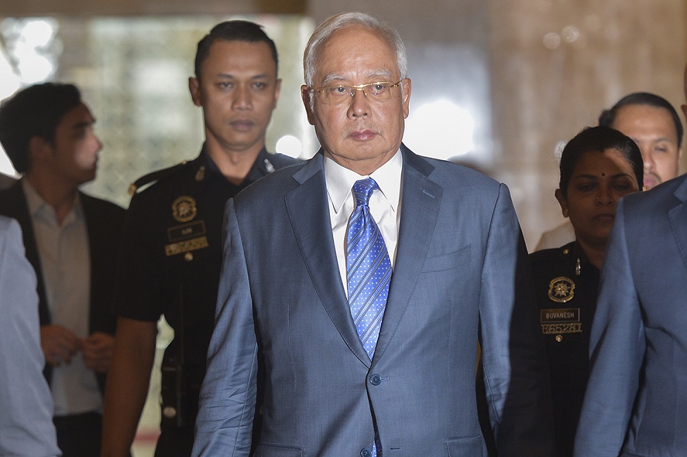 Datuk Seri Najib Razak arrives at the court of appeal in Putrajaya February 11, 2019. u00e2u20acu201d Picture by Mukhriz Hazim