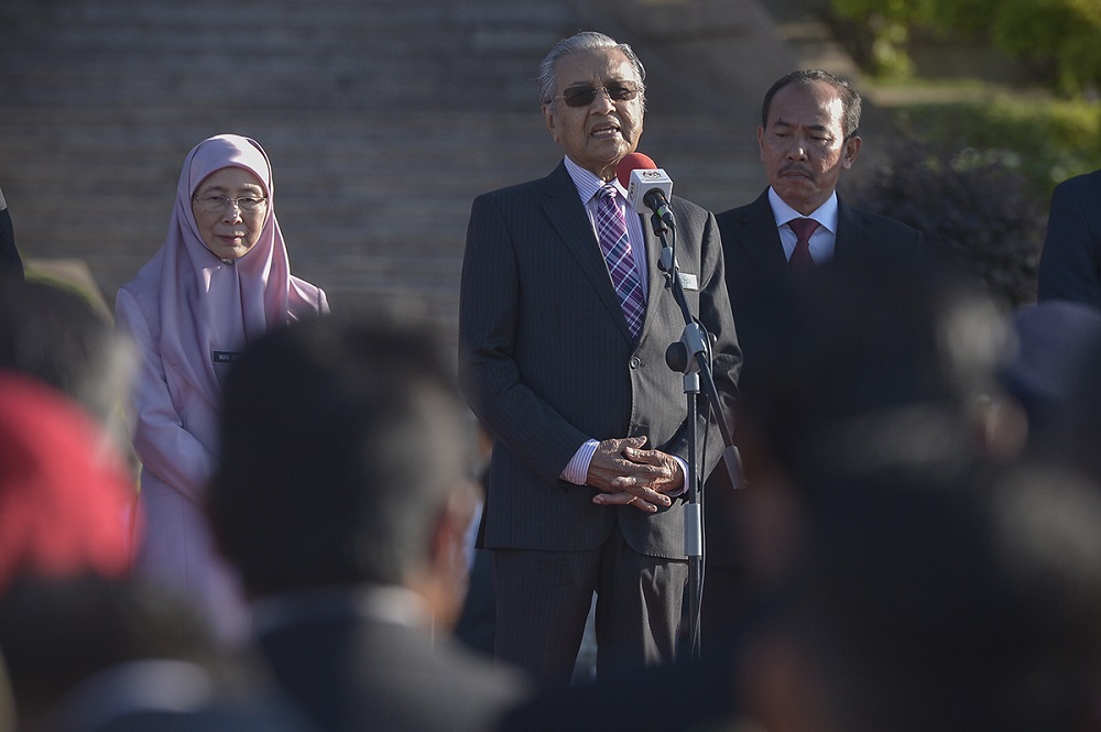 Prime Minister Tun Dr Mahathir Mohamad attends the monthly assembly of the Prime Ministeru00e2u20acu2122s Department in Putrajaya February 11, 2019. u00e2u20acu201d Picture by Mukhriz Hazim