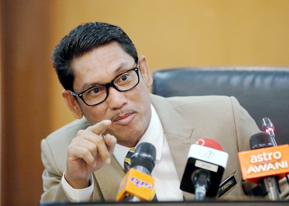 Perak Mentri Besar Datuk Seri Ahmad Faizal Azumu holds a press conference in Ipoh February 13, 2019. u00e2u20acu201d Picture by Farhan Najib