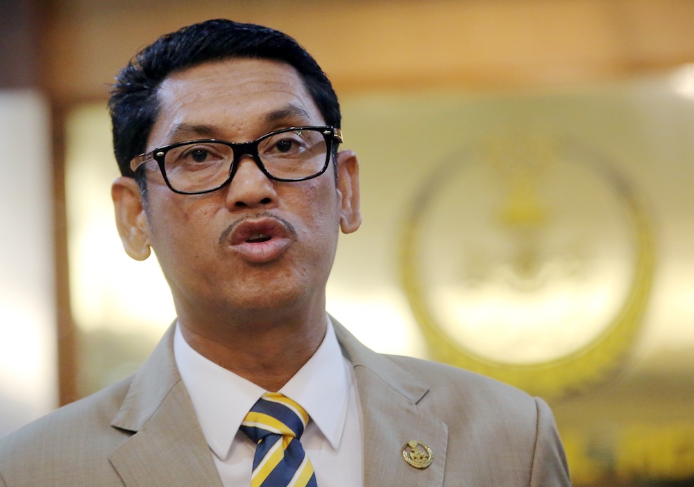 Perak Mentri Besar Datuk Seri Ahmad Faizal Azumu holds a press conference in Ipoh February 13, 2019. u00e2u20acu201d Picture by Farhan Najib