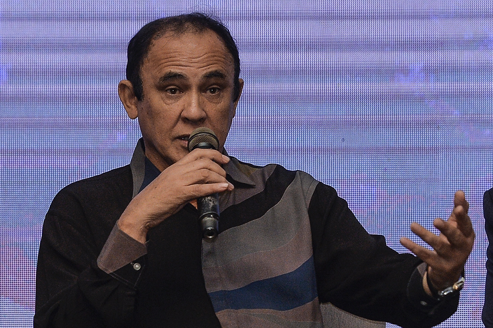 Datuk Yusof Haslam speaks during the Kuala Lumpur Digital Content Anti-Piracy Summit Forum Session in Putrajaya February 14, 2019. u00e2u20acu201d Picture by Miera Zulyana