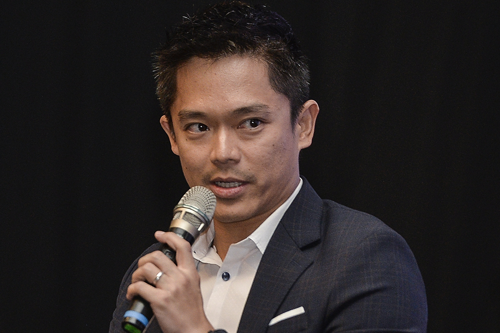 Finas member Adrian Teh speaks during Kuala Lumpur Digital Content Anti-Piracy Summit Forum Session in Putrajaya February 14, 2019.
