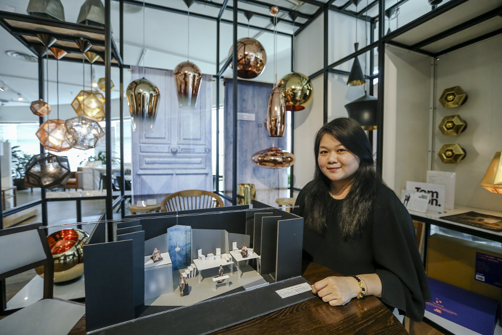 Set designer Melissa Teoh talks about working on u00e2u20acu02dcGold Rain & Hailstonesu00e2u20acu2122 at Gudang, Bangsar Shopping Centre. u00e2u20acu201d Picture by Firdaus Latif