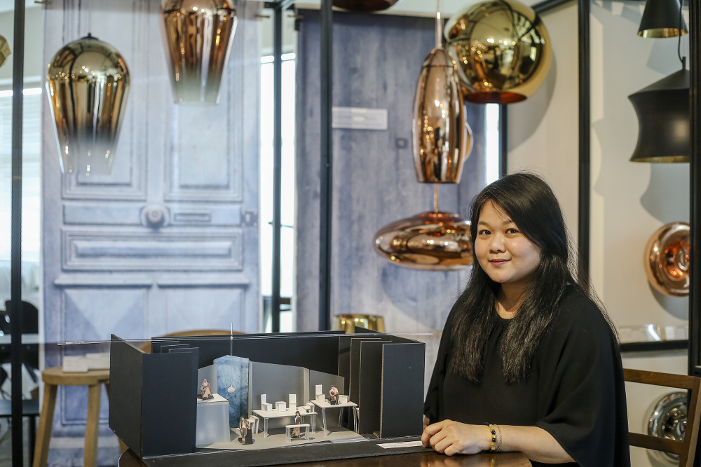 Sourcing for furniture and props can be challenging, says Teoh.