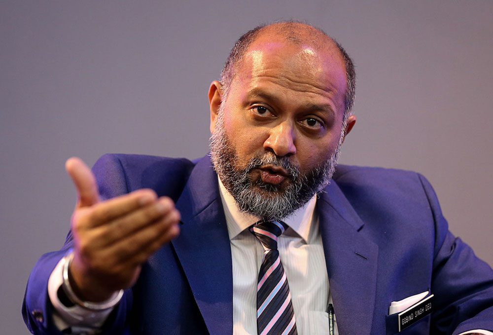 Communications and Multimedia Minister Gobind Singh Deo speaks at the launch of Malaysiau00e2u20acu2122s first large-scale Terragraph trial in George Town February 18, 2019. u00e2u20acu201d Picture by Sayuti Zainudin