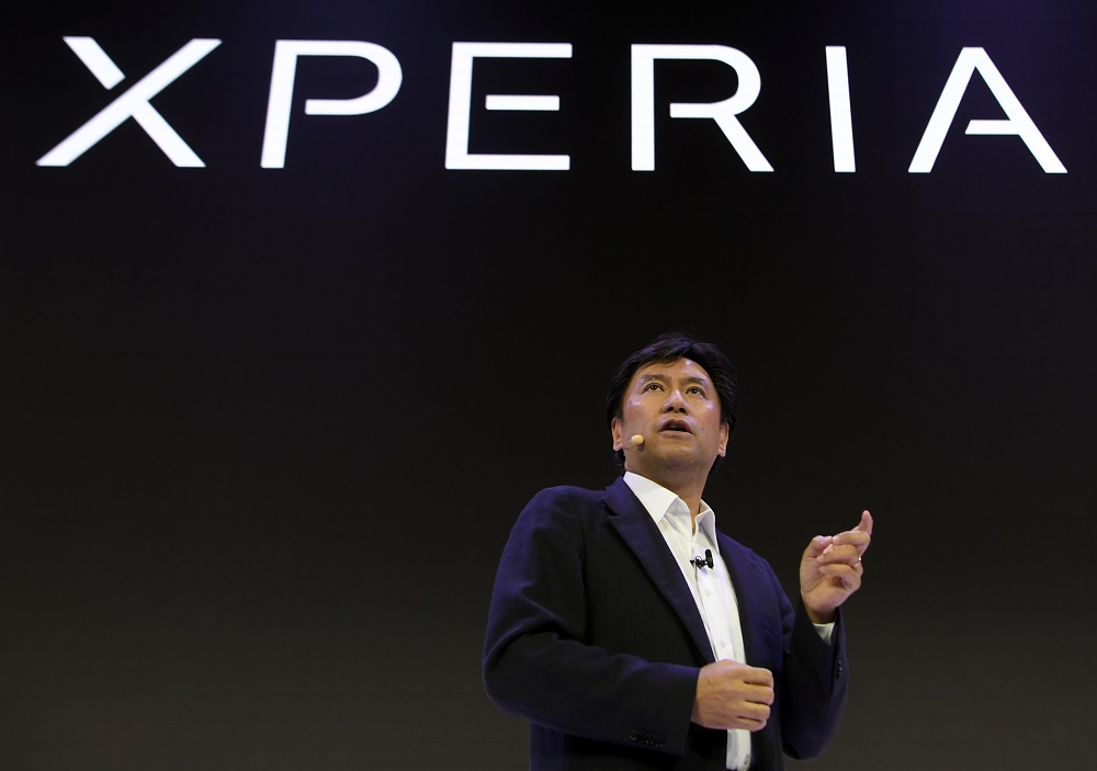 Pictured: EVP, Global Sales & Marketing, at Sony Mobile Communications, Hideyuki Furumi at the 2018 MWC. Sonyu00e2u20acu2122s latest Xperia offering will be on show at this yearu00e2u20acu2122s event. u00e2u20acu201d AFP pic