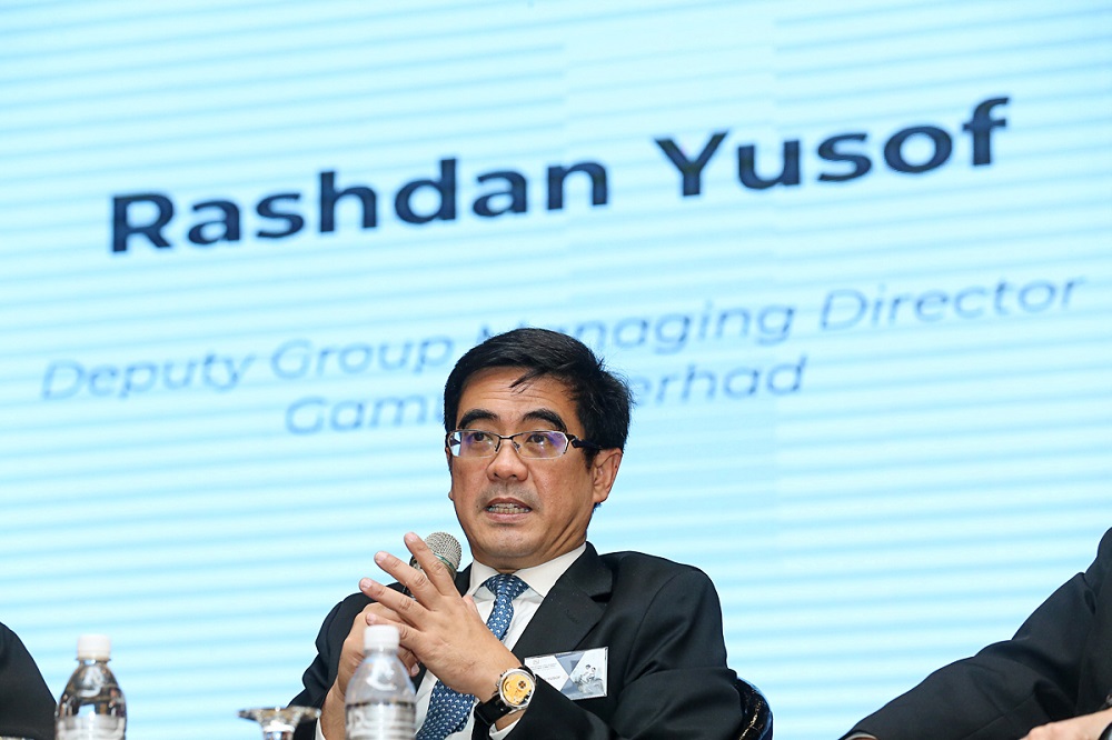 Deputy group managing director of Gamuda Berhad Rashdan Yusof  speaks during the Penang International Business and Investment Summit in George Town February 26, 2019. u00e2u20acu201d Picture by Sayuti Zainudin
