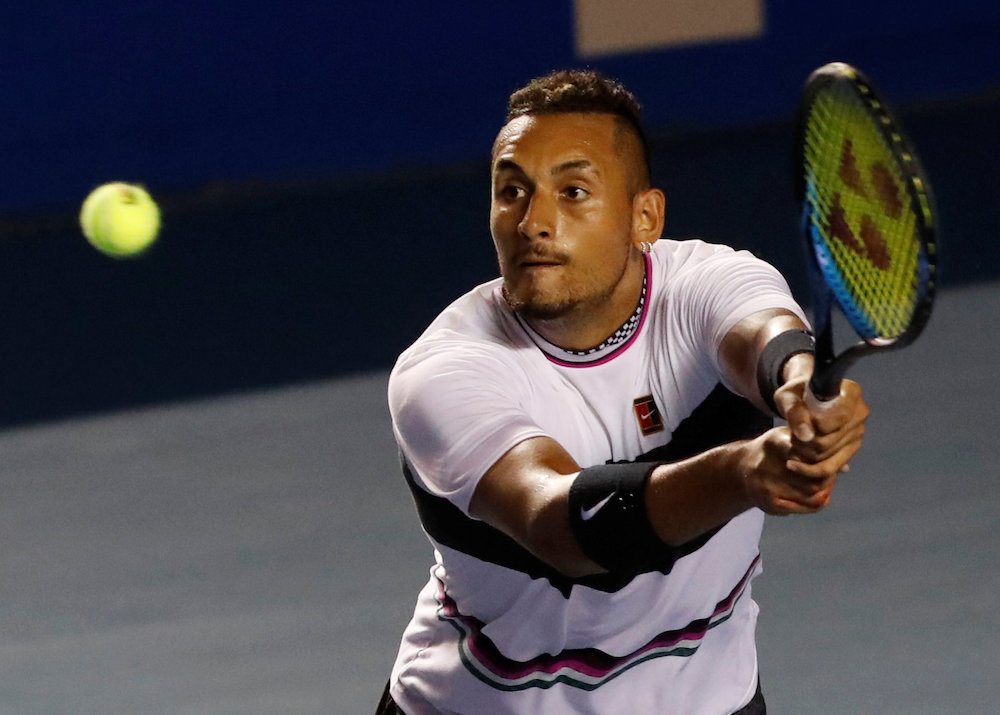 Australiau00e2u20acu2122s Nick Kyrgios in action during his semi final match against John Isner at the Acapulco Open, March 2, 2019. u00e2u20acu201d Reuters pic