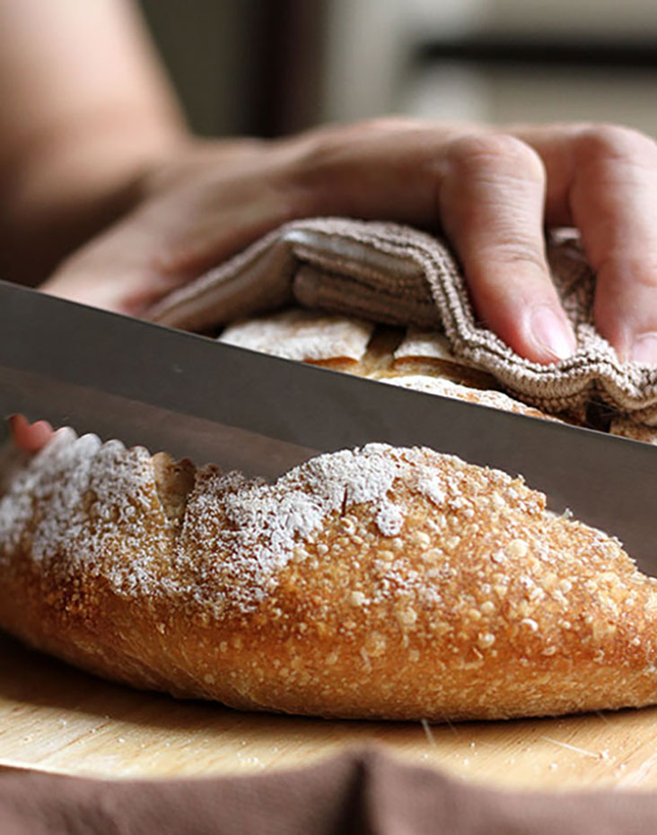 A good sourdough bread offers a sturdy base for your avocado.