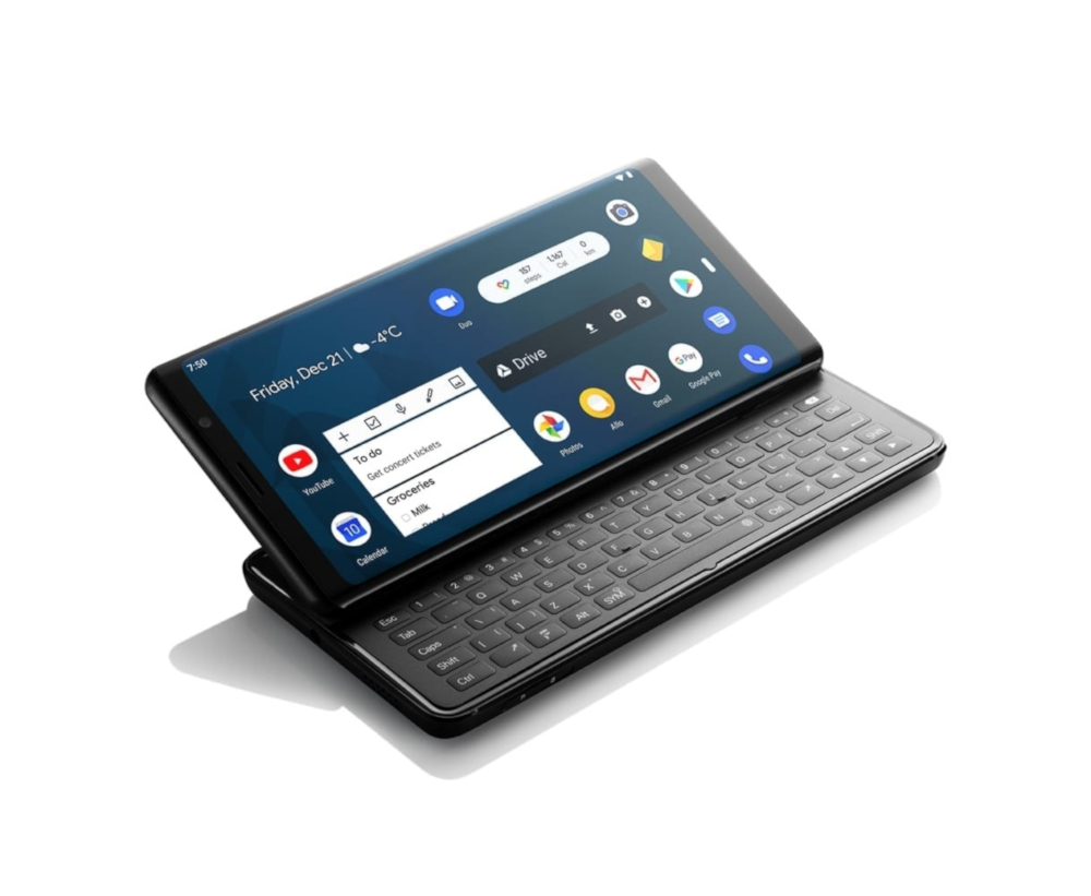 F(x)tec unveils new smartphone with a sliding keyboard. u00e2u20acu201d F(x)tec pic via AFP-Relaxnews 