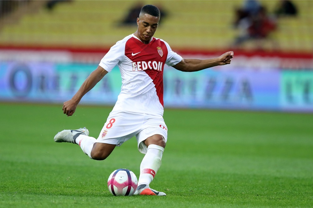 Monacou00e2u20acu2122s Belgian midfielder Youri Tielemans kicks the ball during the French L1 football match between Monaco and Rennes at the u00e2u20acu02dcLouis II Stadiumu00e2u20acu2122 in Monaco October 7, 2018. u00e2u20acu201d AFP pic