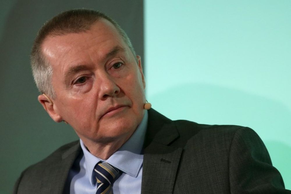 International Airlines Group (IAG) CEO Willie Walsh listens during a press conference in London on February 1, 2019, with the chief executives of the airlines that form Oneworld Alliance. u00e2u20acu201d AFP pic