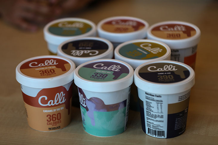 For the initial launch of Calli ice cream, they released four flavours.