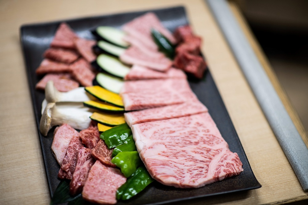 This picture taken on October 13, 2018, shows wagyu beef being served at a restaurant in Takayama. u00e2u20acu201d AFP pic