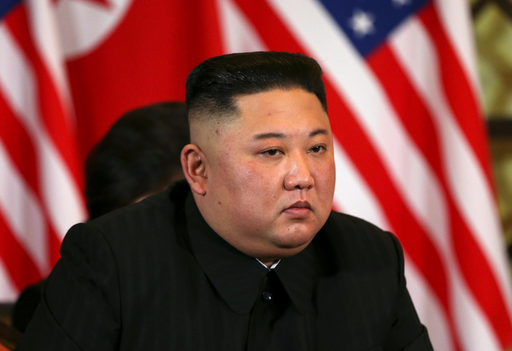North Korean leader Kim Jong-un listens to questions from the media during the one-on-one bilateral meeting with US President Donald Trump at the second North Korea-US summit in the Metropole hotel in Hanoi, Vietnam February 28, 2019. u00e2u20acu201d Reuters pic 