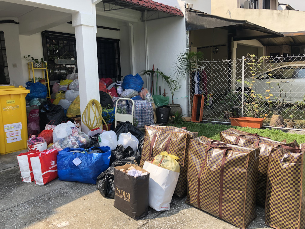 Some of the fabric waste collected during the two-day community engagement recycling drive. — Kloth Cares pic