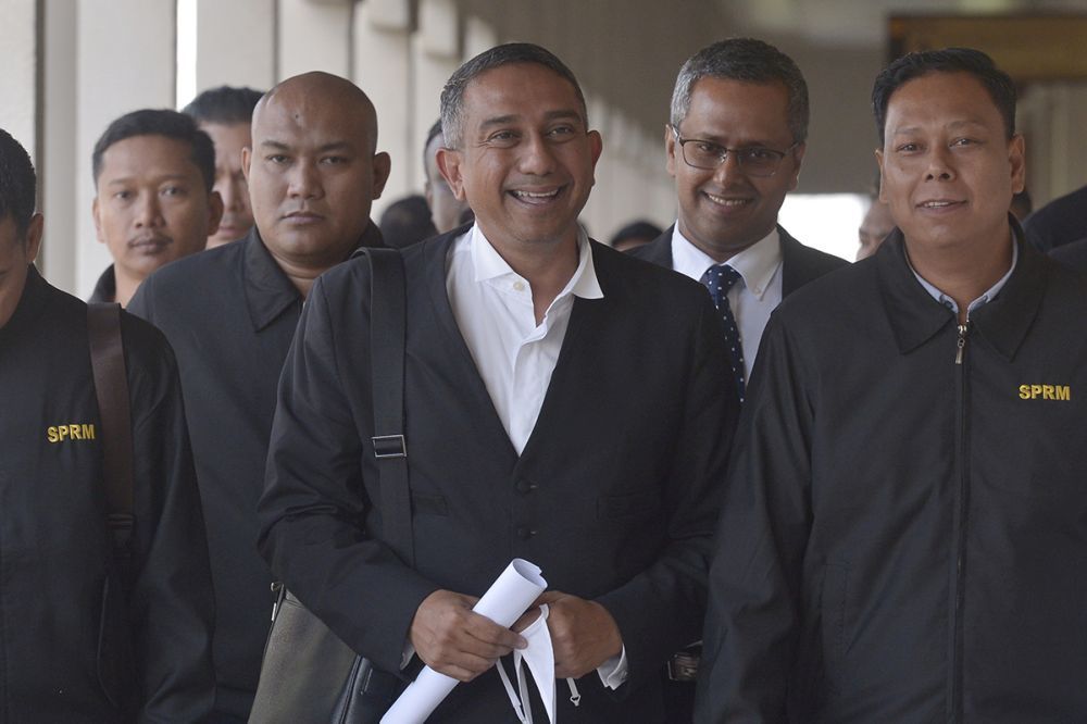 Umno lawyer Datuk Mohd Hafarizam Harun is pictured leaving the Kuala Lumpur Court Complex February 21, 2019. u00e2u20acu201d Picture by Mukhriz Hazim