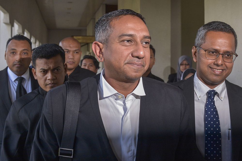 Umno lawyer Datuk Mohd Hafarizam Harun is pictured leaving the Kuala Lumpur Court Complex February 21, 2019. u00e2u20acu201d Picture by Mukhriz Hazim