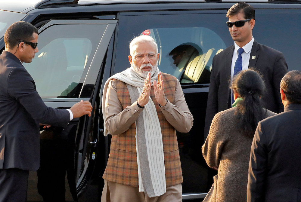 Indiau00e2u20acu2122s Prime Minister Narendra Modi arrives to attend the Beating the Retreat ceremony in New Delhi, India, January 29, 2019. u00e2u20acu201d Reuters pic