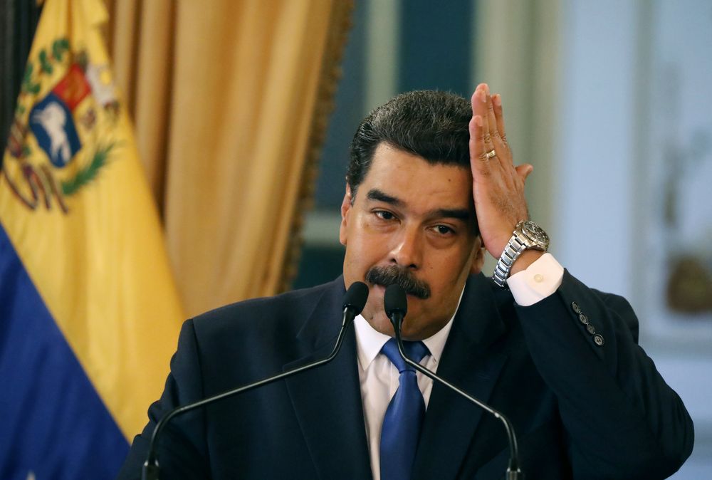 Venezuelau00e2u20acu2122s President Nicolas Maduro gestures during a news conference at Miraflores Palace in Caracas, Venezuela, February 8, 2019. u00e2u20acu201d Reuters pic