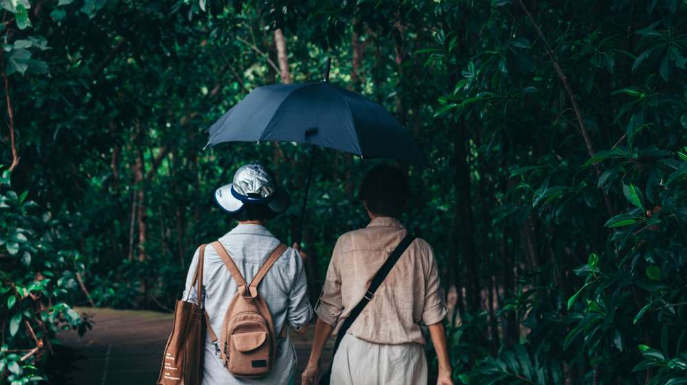 You can carry an umbrella with you to protect yourself from the sun.