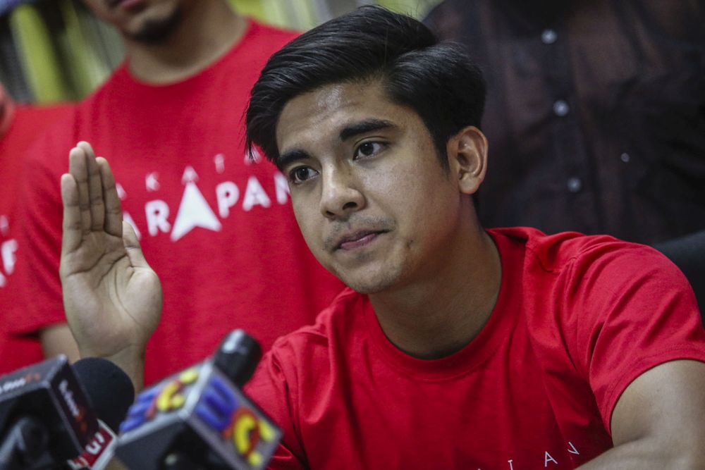 Parti Pribumi Bersatu Malaysia Armada chief Syed Saddiq Syed Abdul Rahman speaks during a press conference in Beranang, Semenyih February 20, 2019. u00e2u20acu201d Picture by Hari Anggara