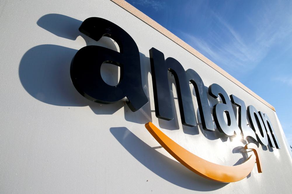 The logo of Amazon is seen at the company logistics centre in Boves, France January 19, 2019. u00e2u20acu201d Reuters pic 