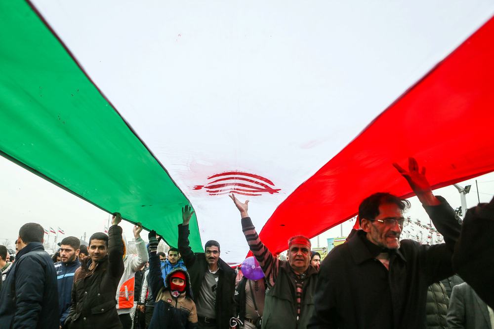 Iranians gather during a ceremony to mark the 40th anniversary of the Islamic Revolution in Tehran February 11, 2019. u00e2u20acu201d Masoud Shahrestani/Tasnim News Agency pic via Reuters