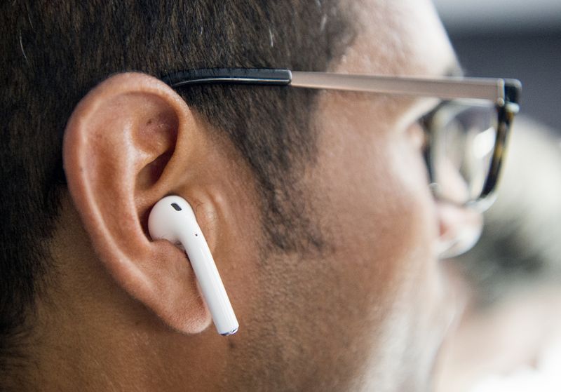 File picture of Apple's first-generation AirPods. The second-generation Apple AirPods are expected to come with a better grip, new sensors, and improved sound. u00e2u20acu2022 AFP pic